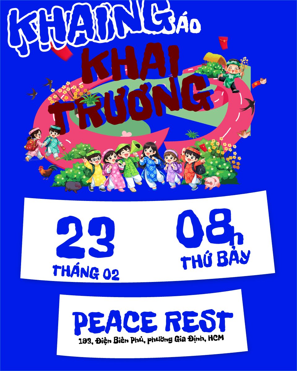 Mẫu Bài post MXH dọc Thông báo khai trương đầu năm — LayerPic