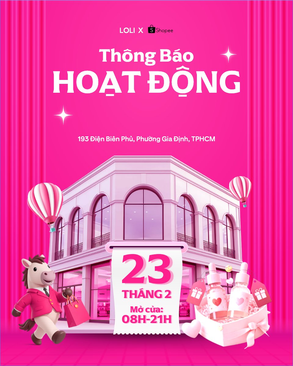 Mẫu Bài post MXH dọc Thông báo hoạt động trở lại — LayerPic
