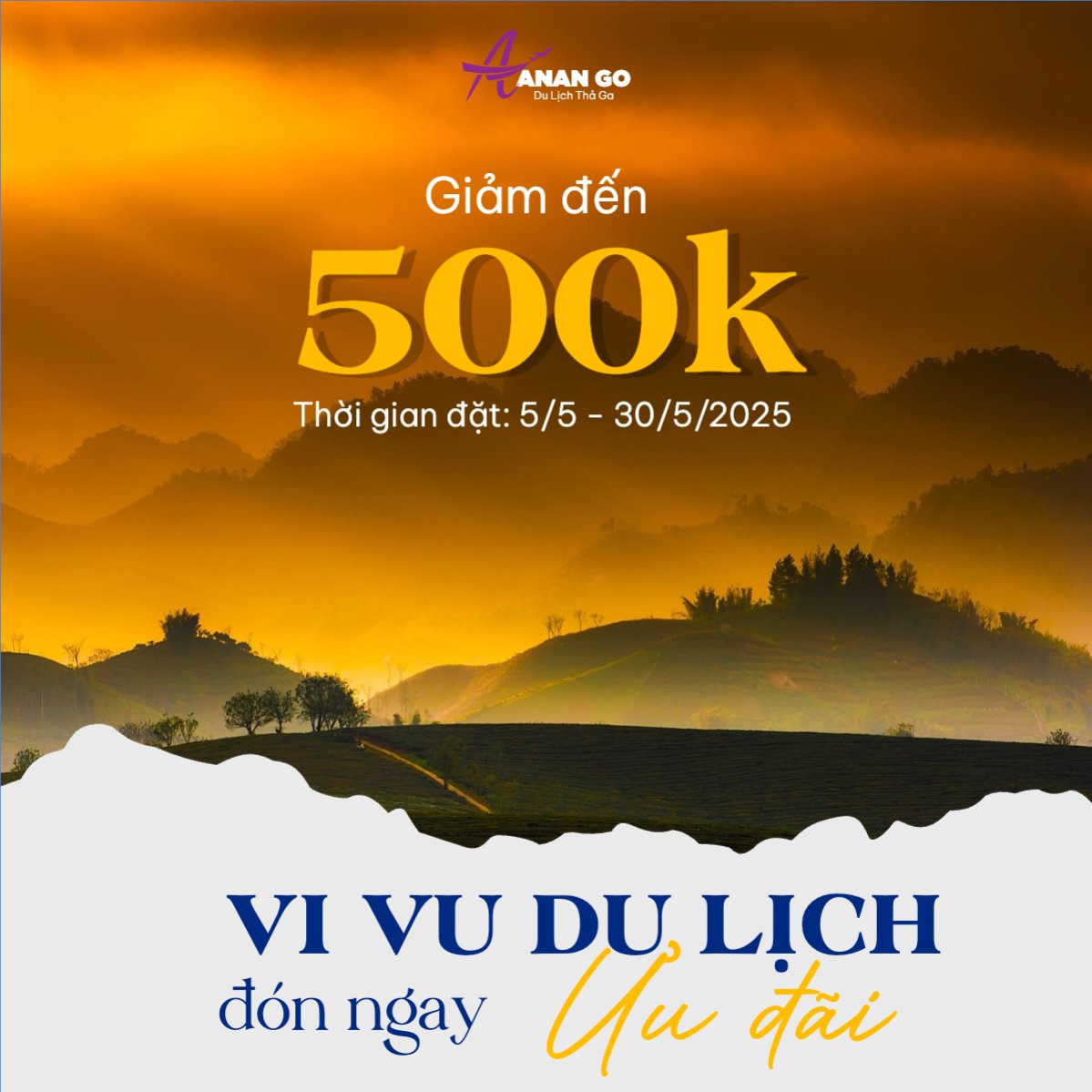 Mẫu Bài post MXH vuông Du lịch, travel, tourism, trải nghiệm, khám phá — LayerPic