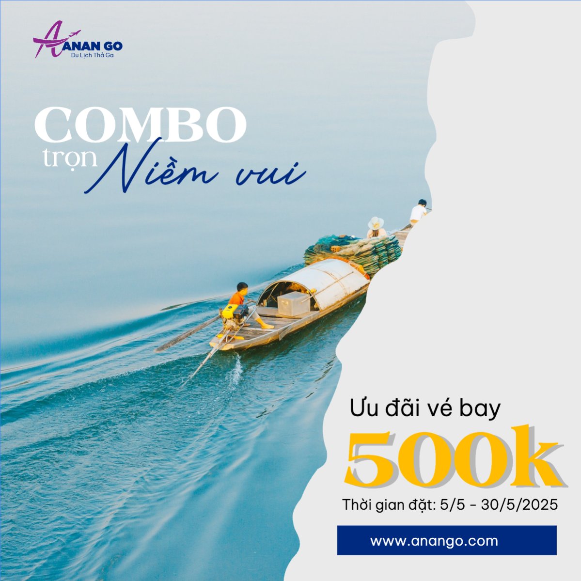 Mẫu Bài post MXH vuông Du lịch, travel, tourism, trải nghiệm, khám phá — LayerPic