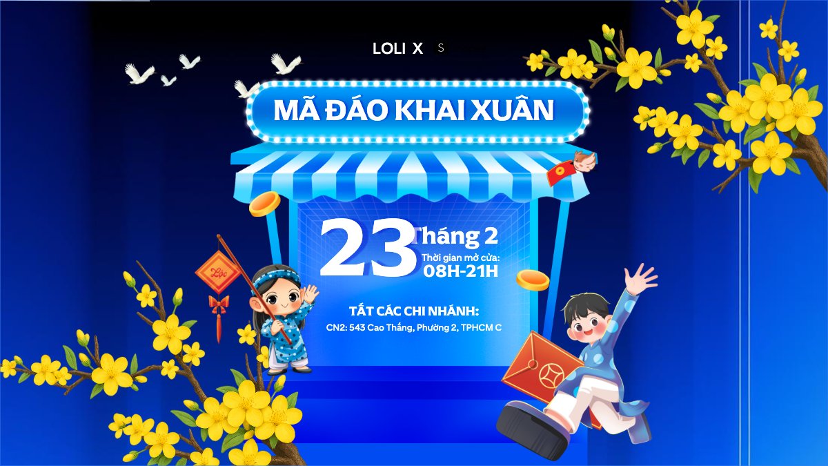 Mẫu Bài post MXH (16:9) Thông báo hoạt động trở lại — LayerPic