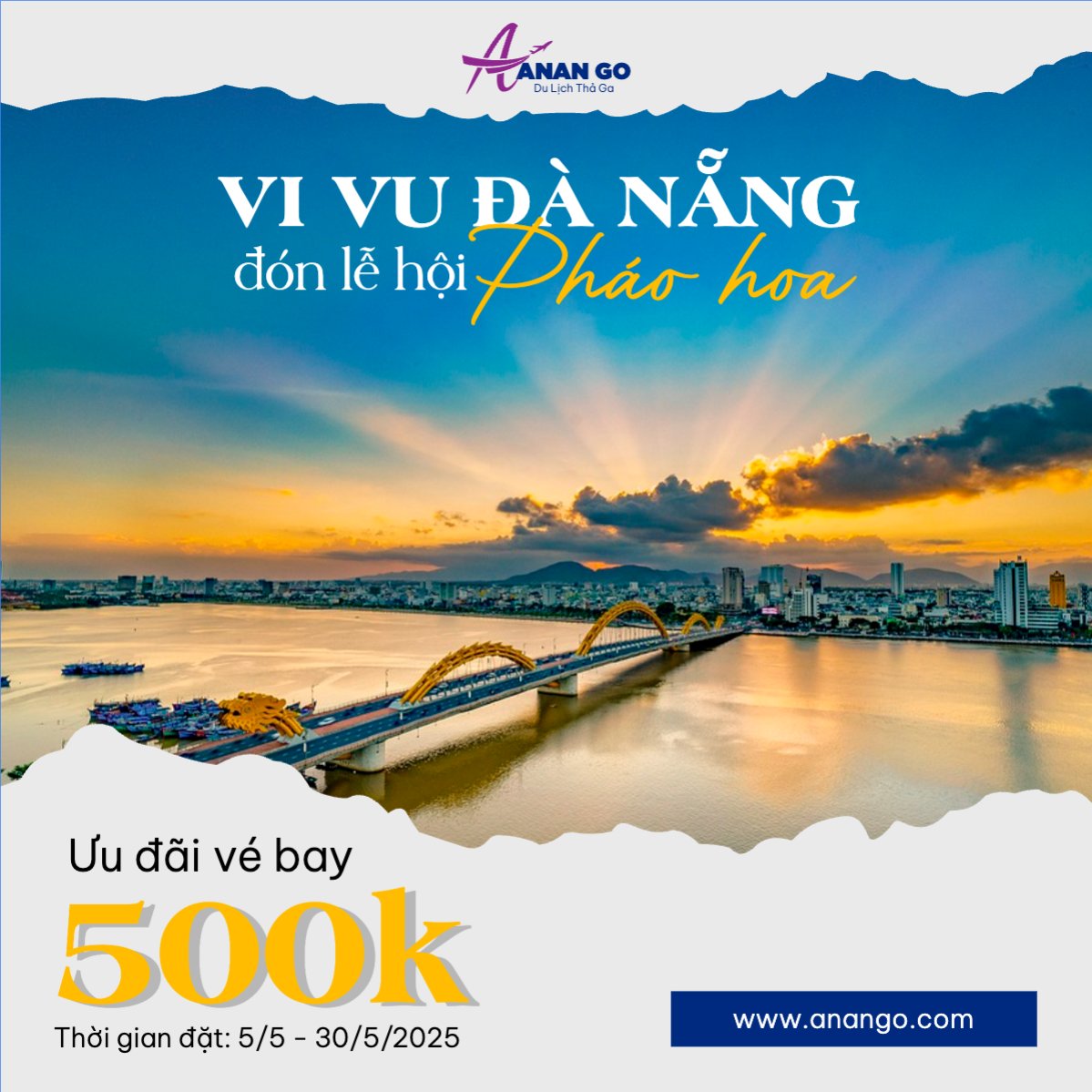 Mẫu Bài post MXH vuông Du lịch, travel, tourism, trải nghiệm, khám phá — LayerPic