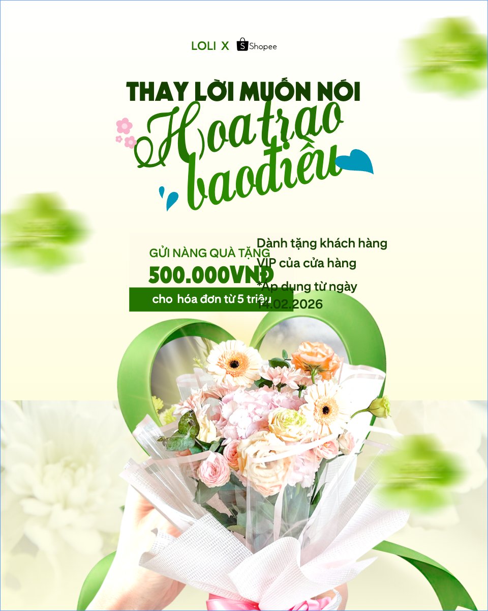 Mẫu Bài post MXH dọc Thay lời muốn nói hoa trao bao điều — LayerPic