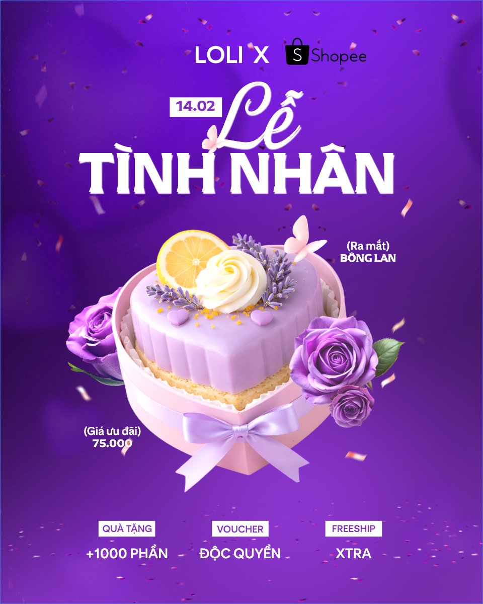 Mẫu Bài post MXH dọc Valentine 14/2 — LayerPic
