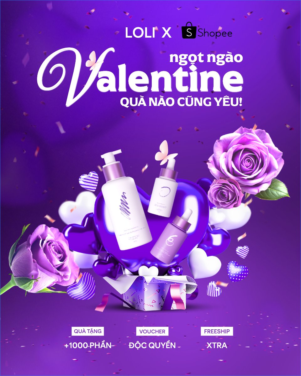 Mẫu Bài post MXH dọc Valentine ngọt ngào quà nào cũng yêu — LayerPic
