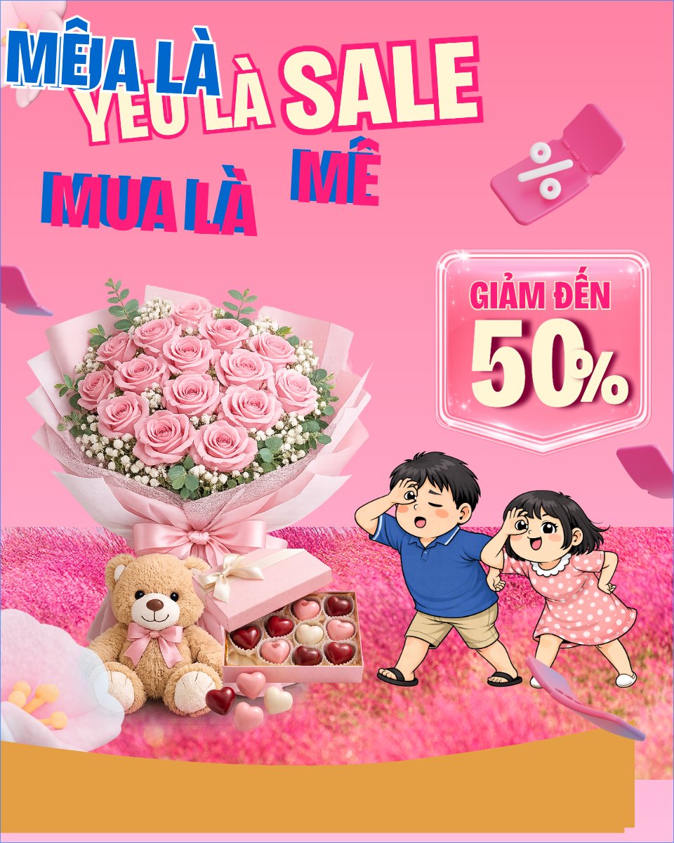 Mẫu Bài post MXH dọc Yêu là sale mua là mê — LayerPic