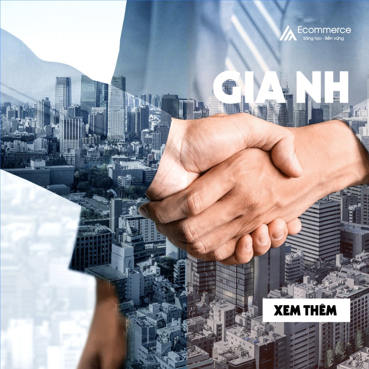 Mẫu Bài post MXH vuông Thương mại điện tử, commercial electronics, doanh nhân — LayerPic