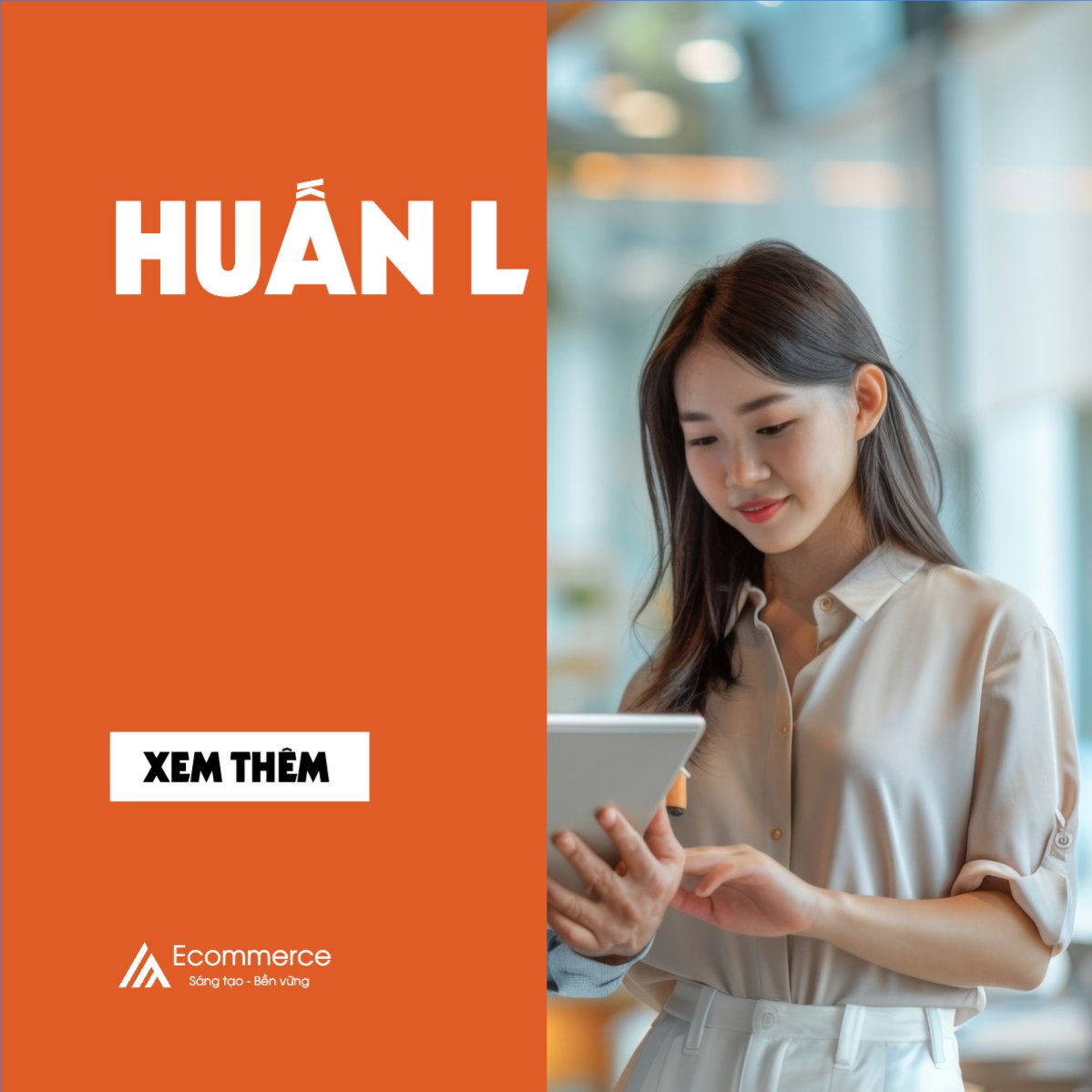 Mẫu Bài post MXH vuông Thương mại điện tử, commercial electronics, doanh nhân — LayerPic