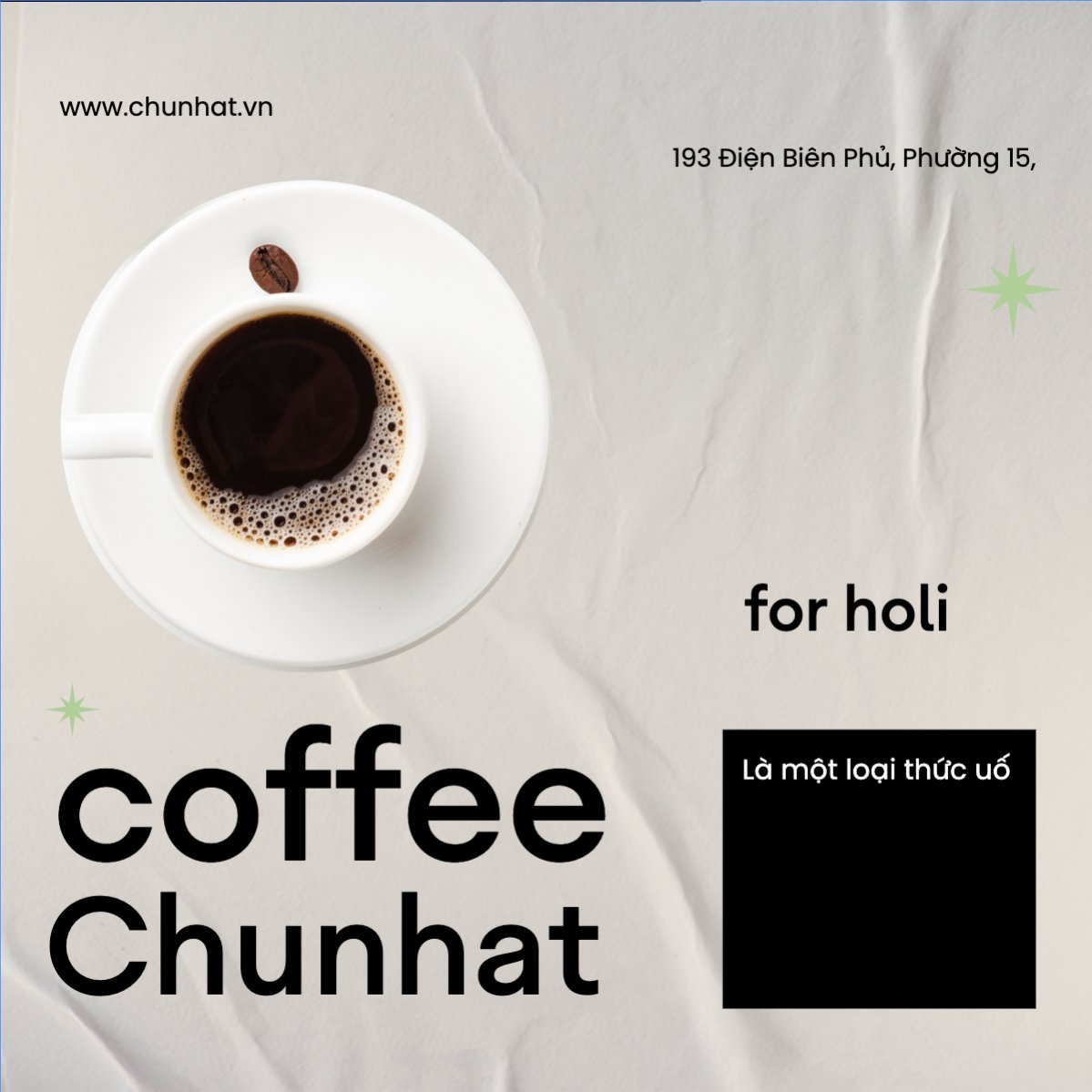 Mẫu Bài post MXH vuông Nước uống, juice, giải khát, F&B, drink, cafe, coffee, cà phê — LayerPic