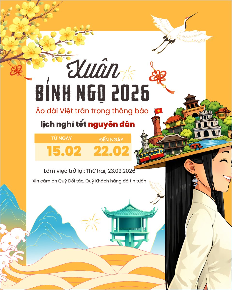 Mẫu Bài post MXH dọc Lịch nghỉ tết Nguyên Đán — LayerPic
