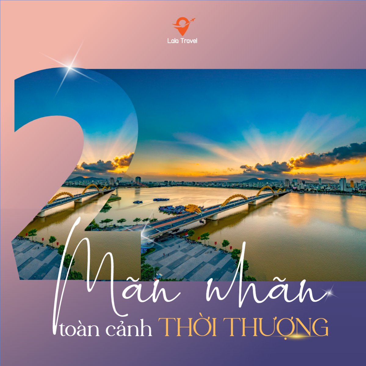 Mẫu Bài post MXH vuông Du lịch, travel, tourism, trải nghiệm, khám phá — LayerPic