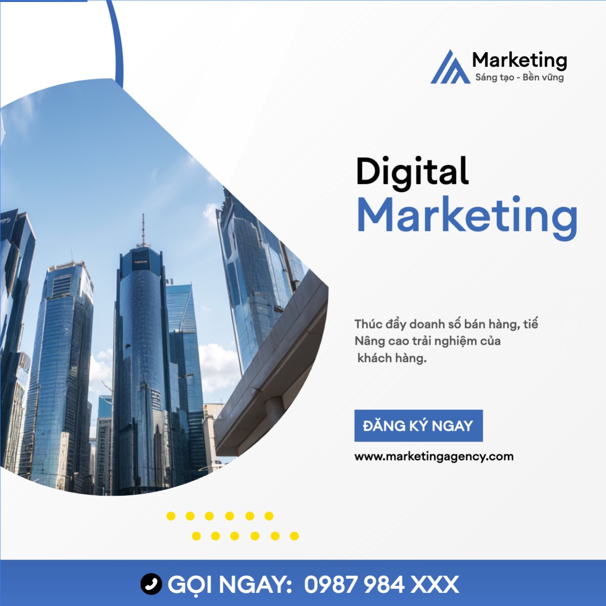Mẫu Bài post MXH vuông Marketing, tài chính, finance, accounting, đầu tư, insurance — LayerPic