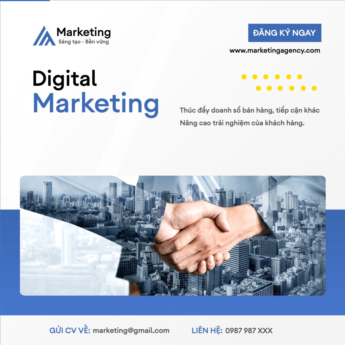 Mẫu Bài post MXH vuông Marketing, tài chính, finance, accounting, đầu tư, insurance — LayerPic