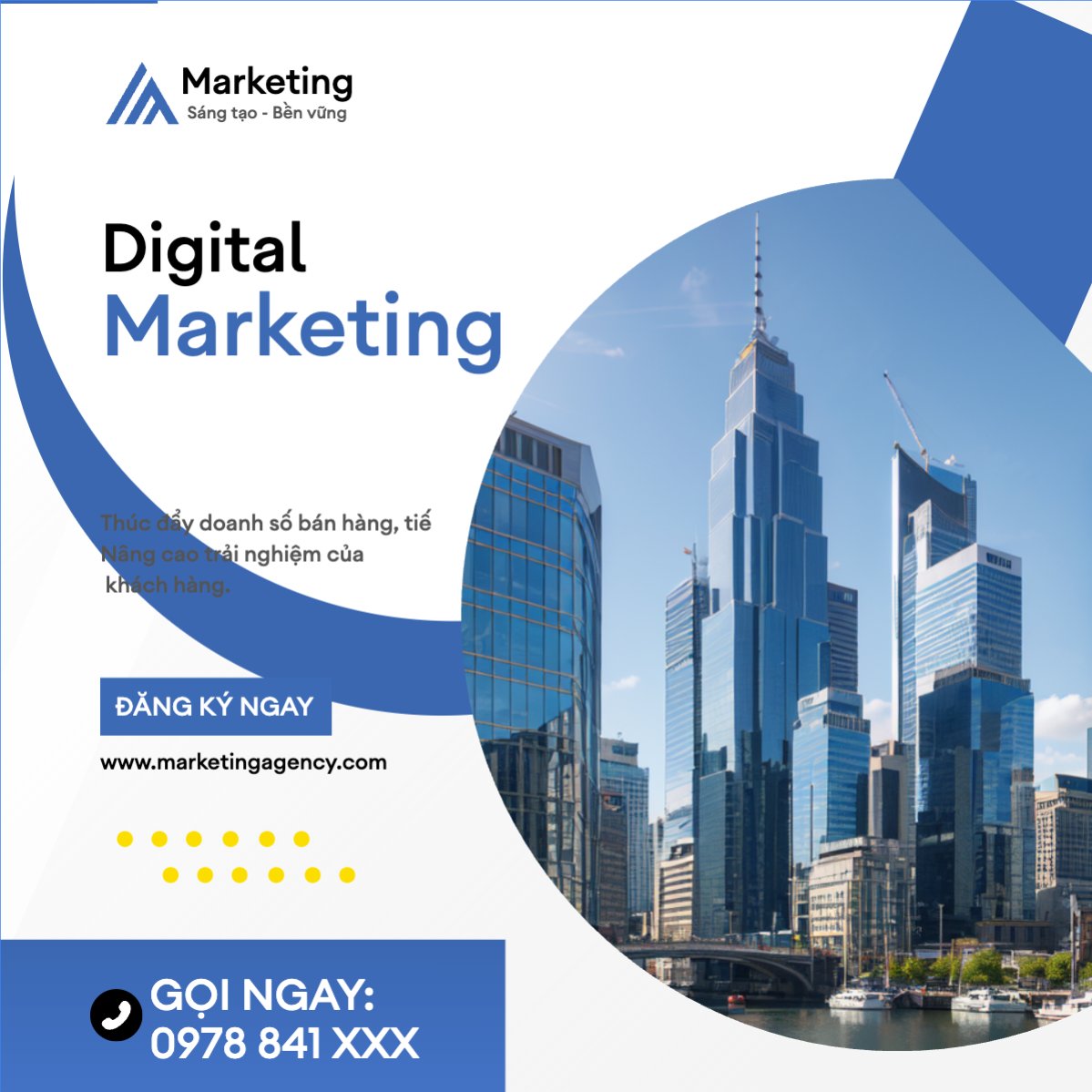 Mẫu Bài post MXH vuông Marketing, tài chính, finance, accounting, đầu tư, insurance — LayerPic