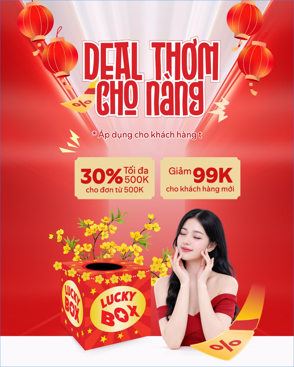 Mẫu Bài post MXH dọc Deal thơm cho nàng — LayerPic