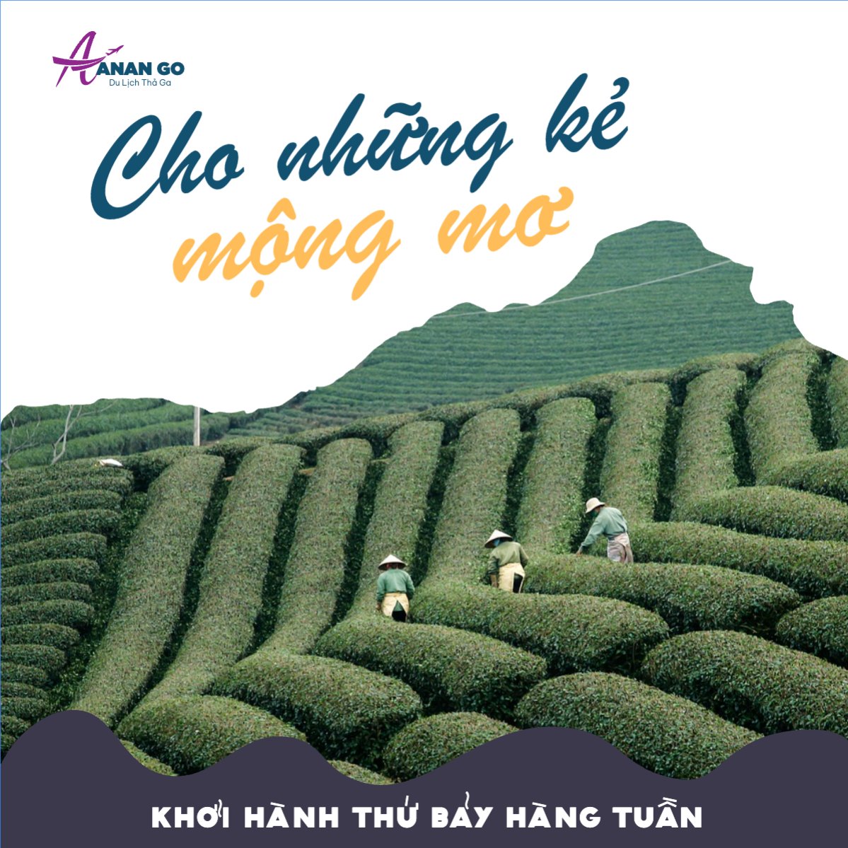 Mẫu Bài post MXH vuông Du lịch, travel, tourism, trải nghiệm, khám phá — LayerPic