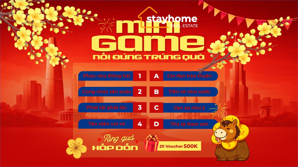 Mẫu Bài post MXH (16:9) Minigame nối đúng trúng quà — LayerPic