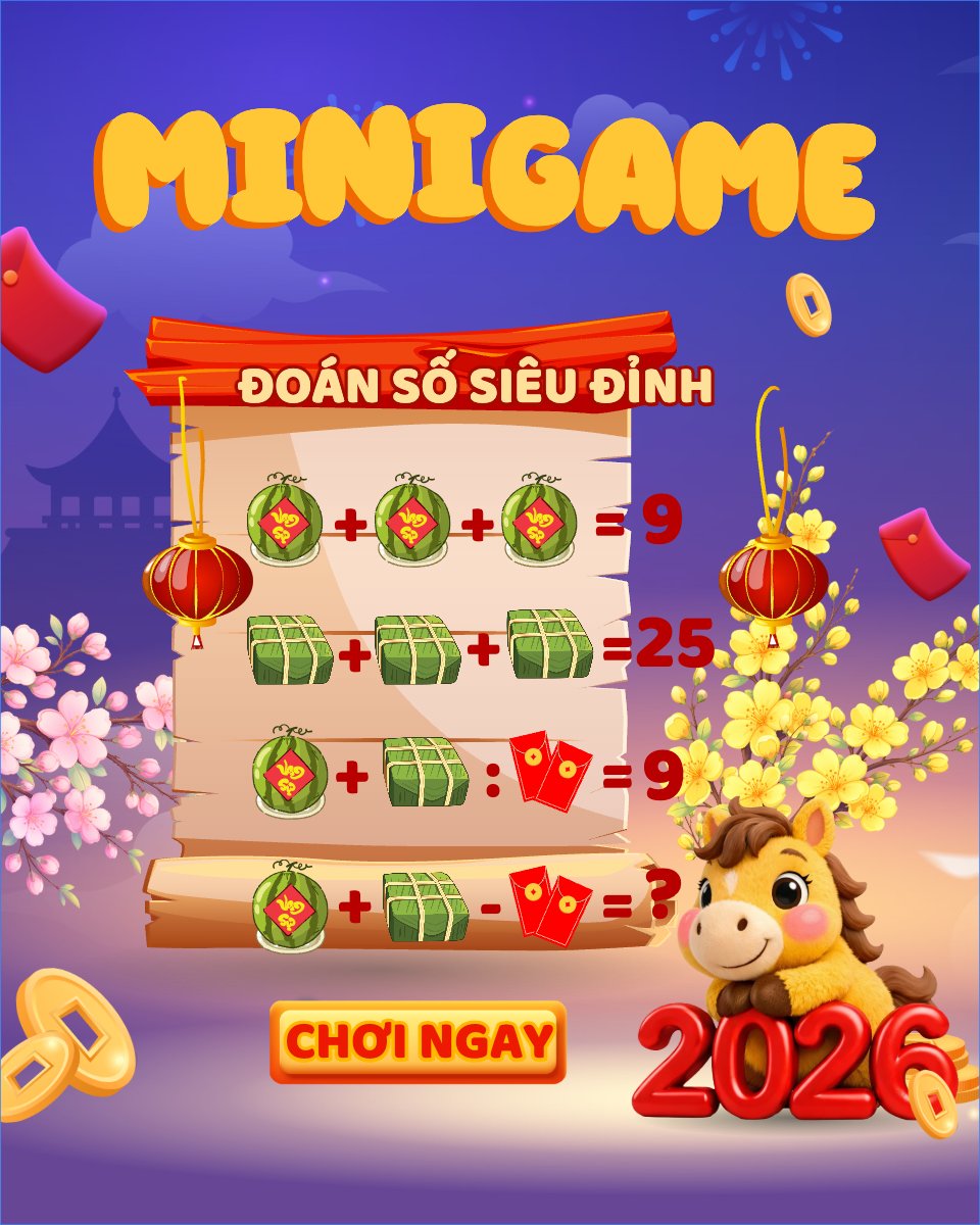 Mẫu Bài post MXH dọc Minigame tết bính ngọ 2026 — LayerPic