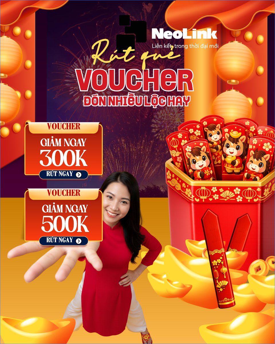 Mẫu Bài post MXH dọc Rút quẻ voucher đón nhiều lộc hay — LayerPic