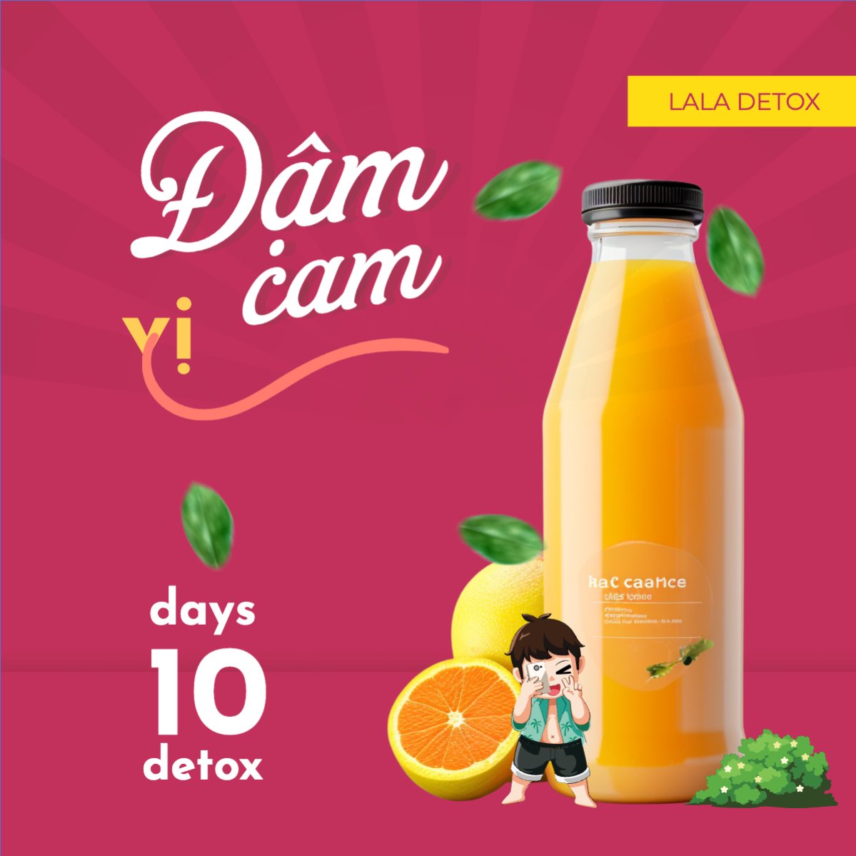 Mẫu Bài post MXH vuông Nước ép, healthy, nước uống, juice, giải khát, F&B, drink — LayerPic
