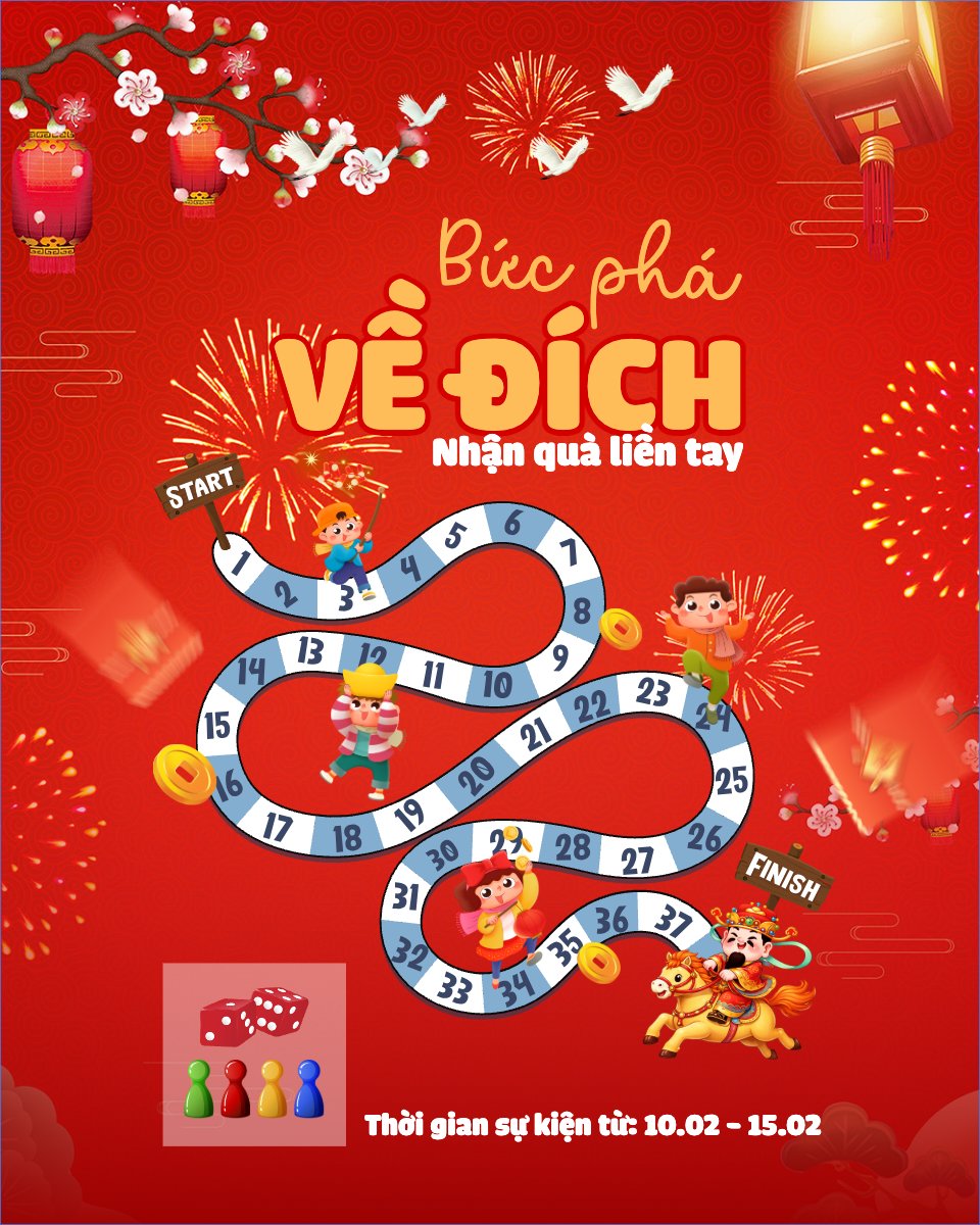 Mẫu Bài post MXH dọc Bức phá về đích — LayerPic