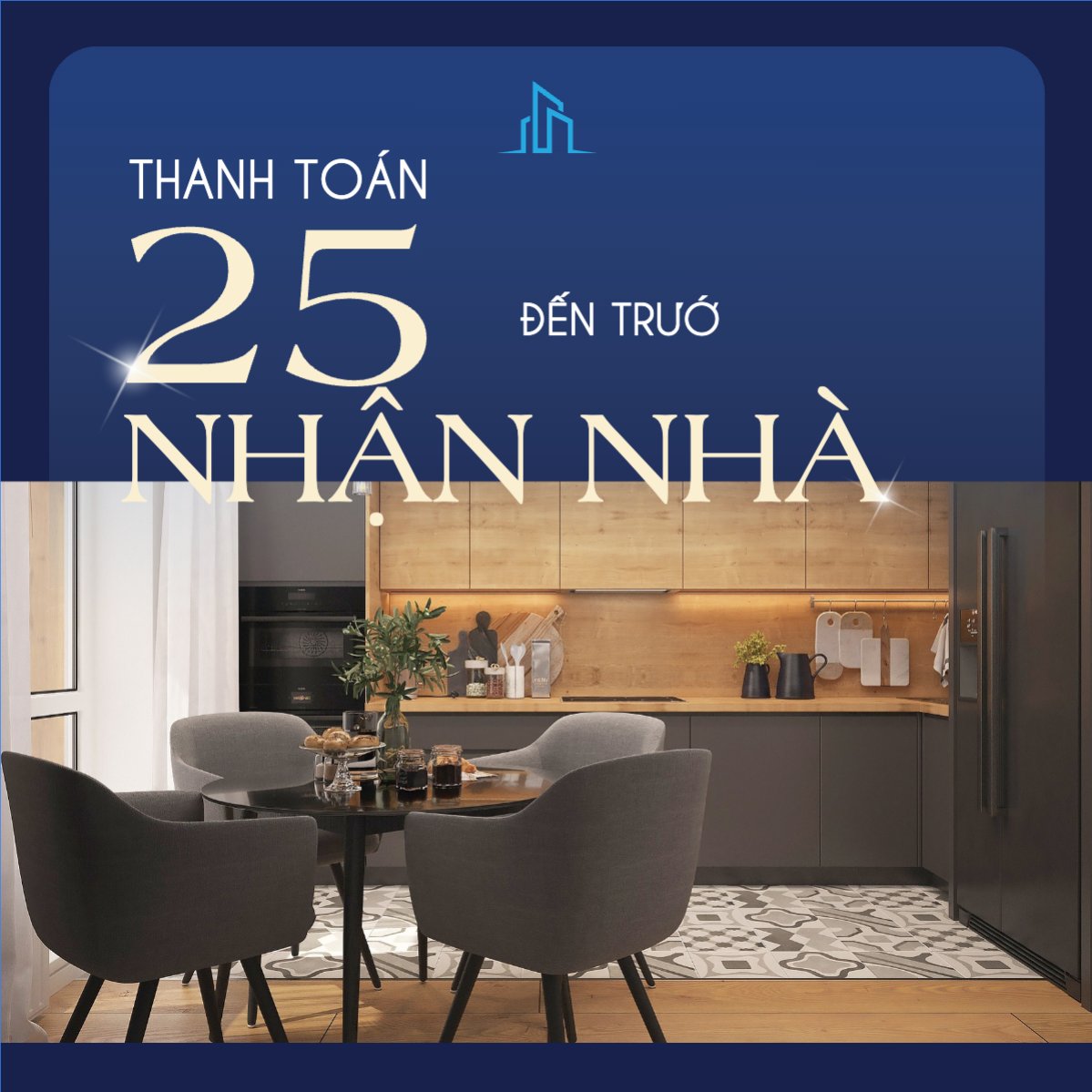 Mẫu Bài post MXH vuông Xây dựng, build, nội thất, bất động sản, interior, real estate, doanh nhân — LayerPic