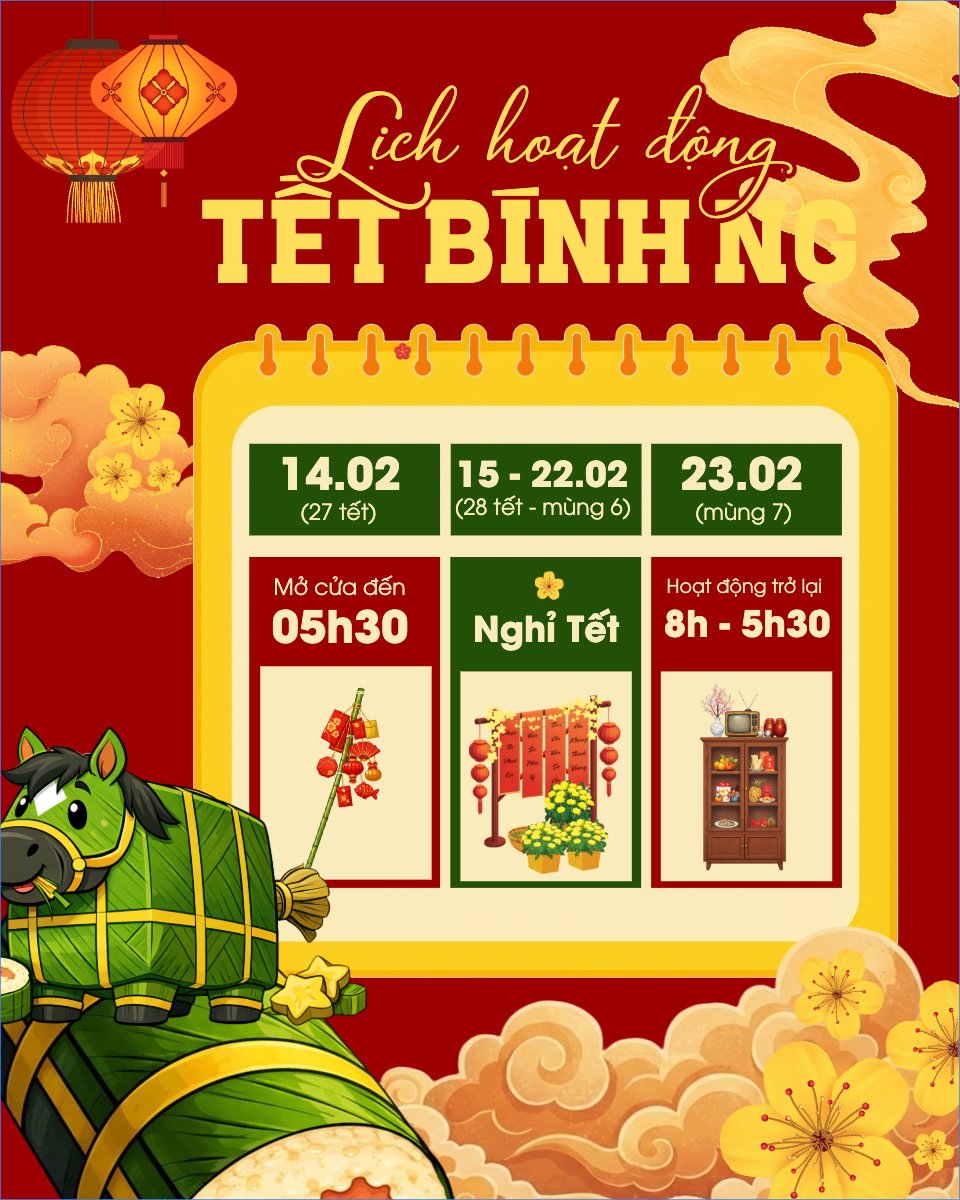 Lịch hoạt động tết bính ngọ