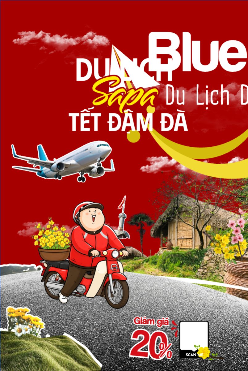 Mẫu Bài post MXH dọc Du lịch sapa tiết kiệm đậm đà — LayerPic
