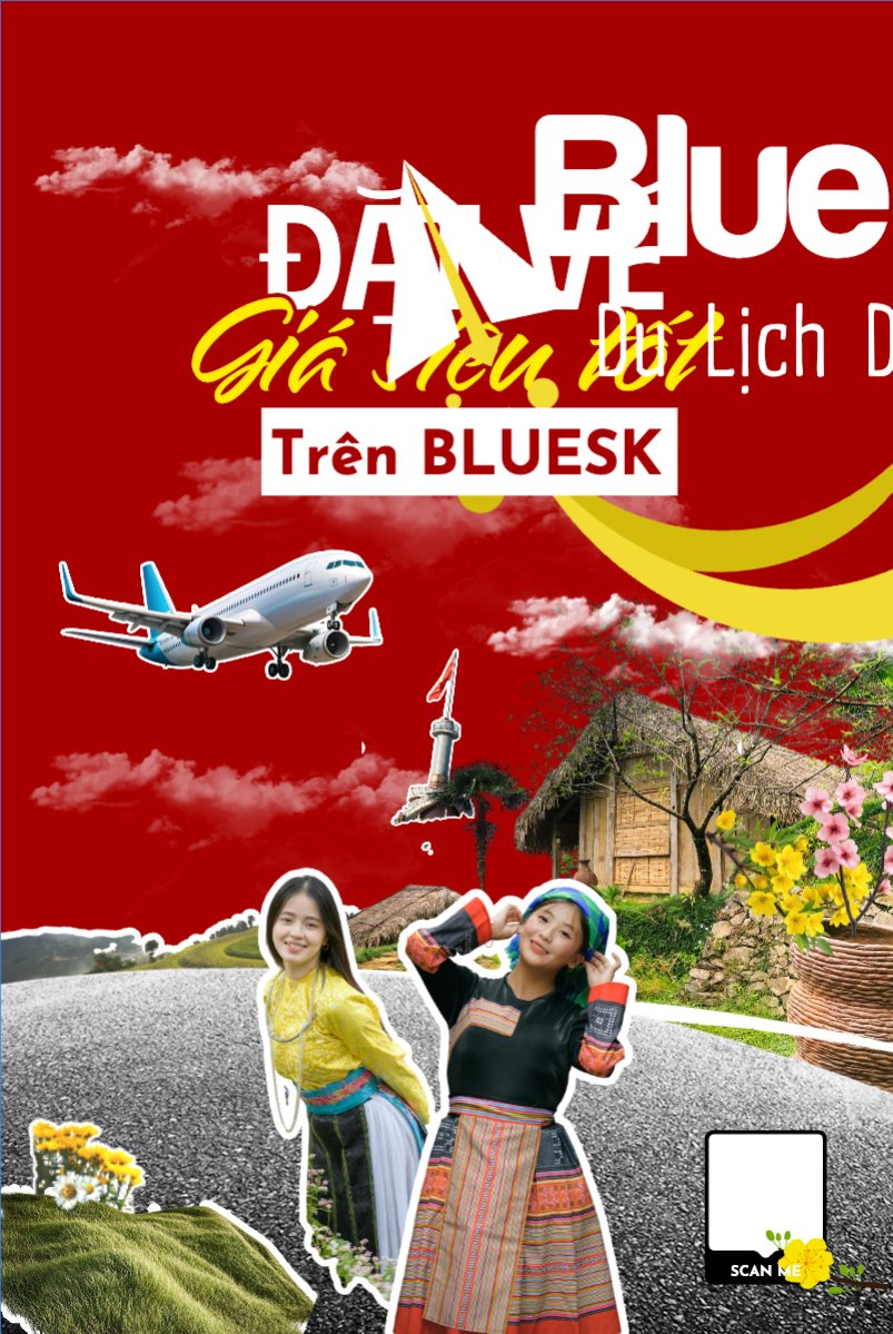 Mẫu Bài post MXH dọc Đặt vé giá siêu tốt — LayerPic