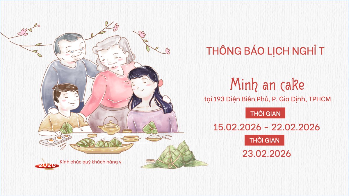 Mẫu Bài post MXH (16:9) Thông báo lịch nghỉ tết nguyên đán Bính Ngọ 2026 — LayerPic