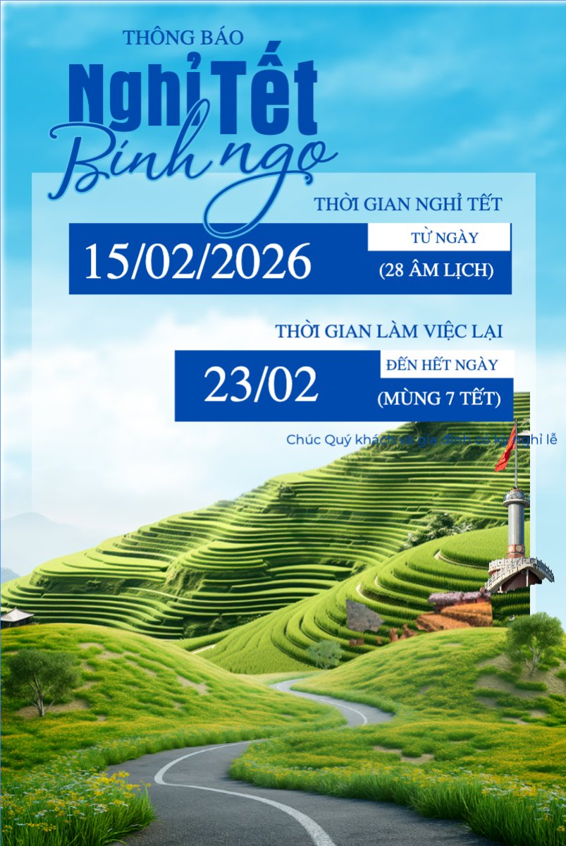Mẫu Bài post MXH dọc Thông báo nghỉ tết Nguyên Đán — LayerPic