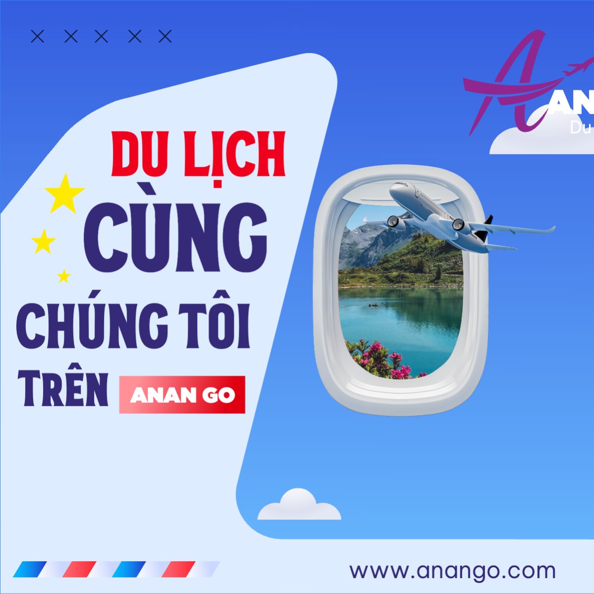 Mẫu Bài post MXH vuông Du lịch, travel, tourism, trải nghiệm, khám phá — LayerPic