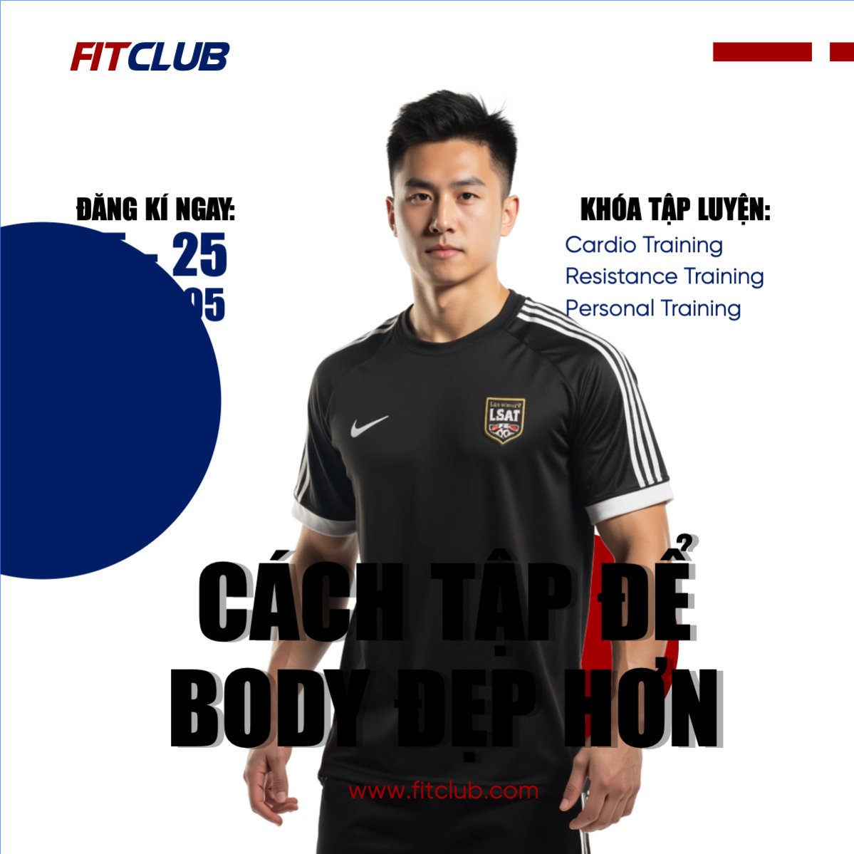 Mẫu Bài post MXH vuông Gym, thể thao, sport, spa, beauty, làm đẹp, thẩm mỹ — LayerPic