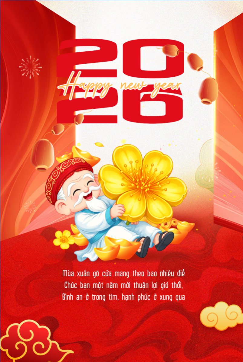 Mẫu Bài post MXH dọc Happy new year 2026 — LayerPic