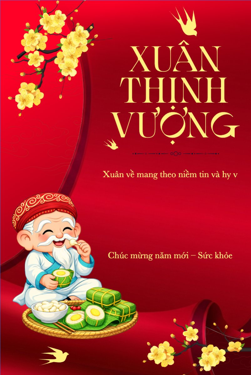 Mẫu Bài post MXH dọc Xuân thịnh vượng — LayerPic