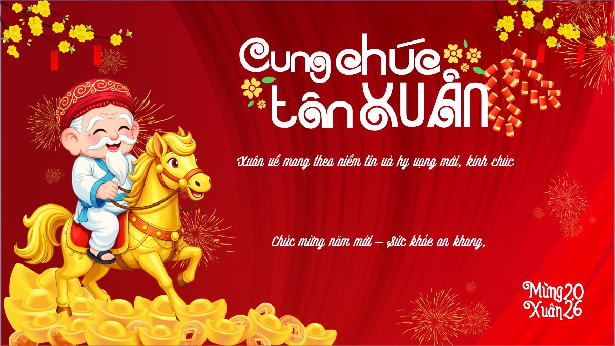 Mẫu Bài post MXH (16:9) Cung chúc tân xuân — LayerPic