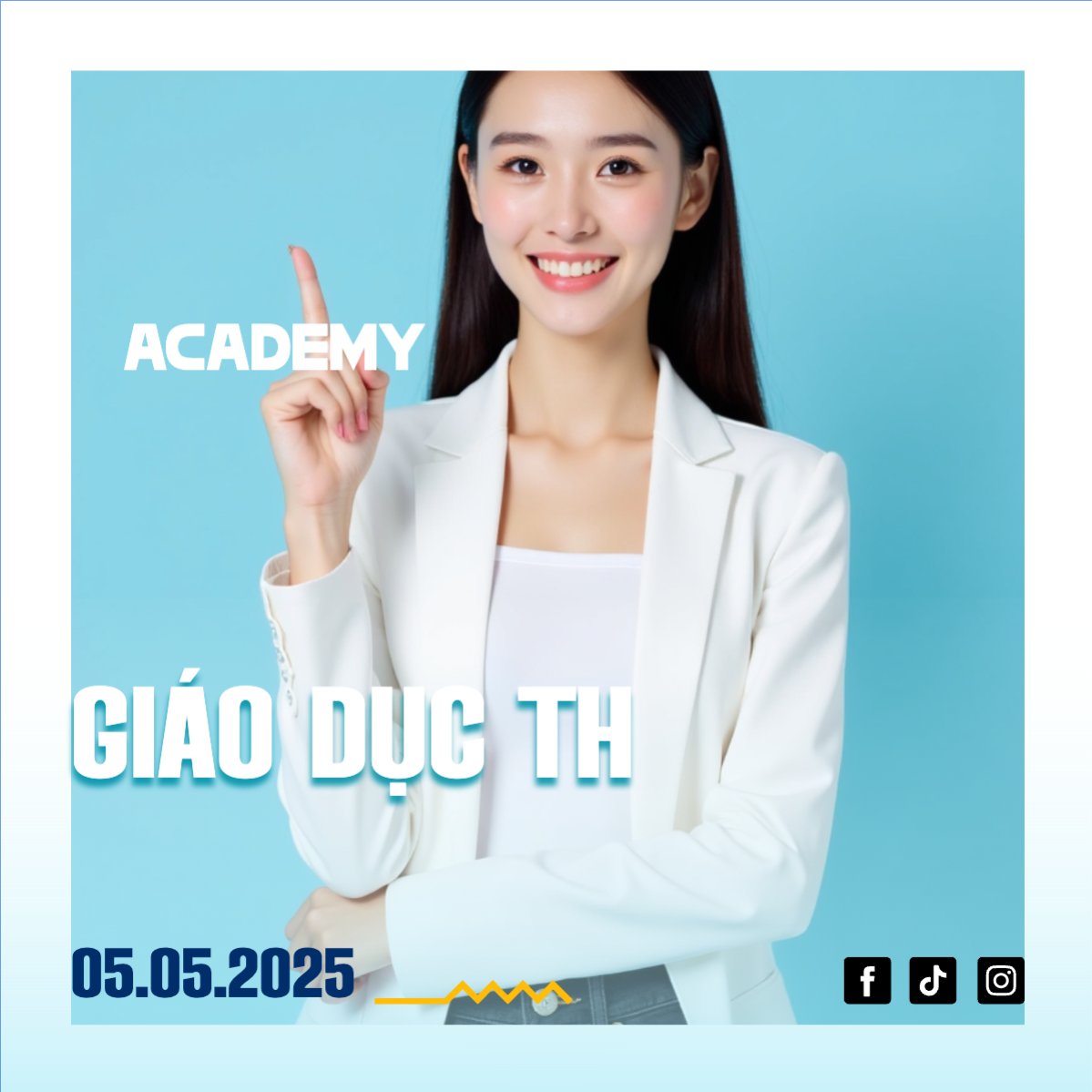 Mẫu Bài post MXH vuông Giáo dục, education, school, trường học — LayerPic