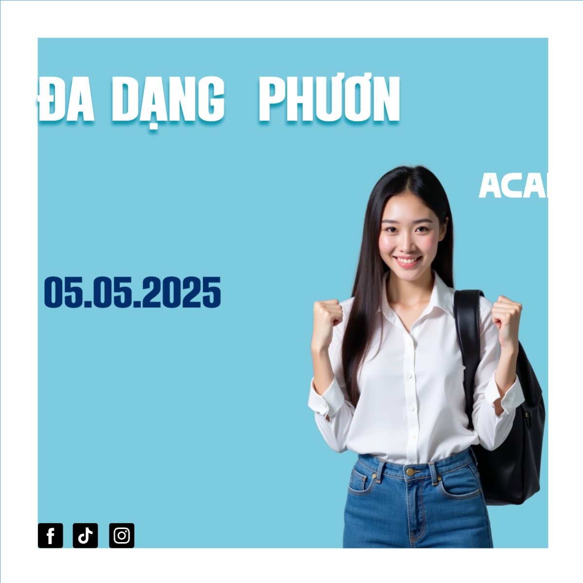 Mẫu Bài post MXH vuông Giáo dục, education, school, trường học — LayerPic