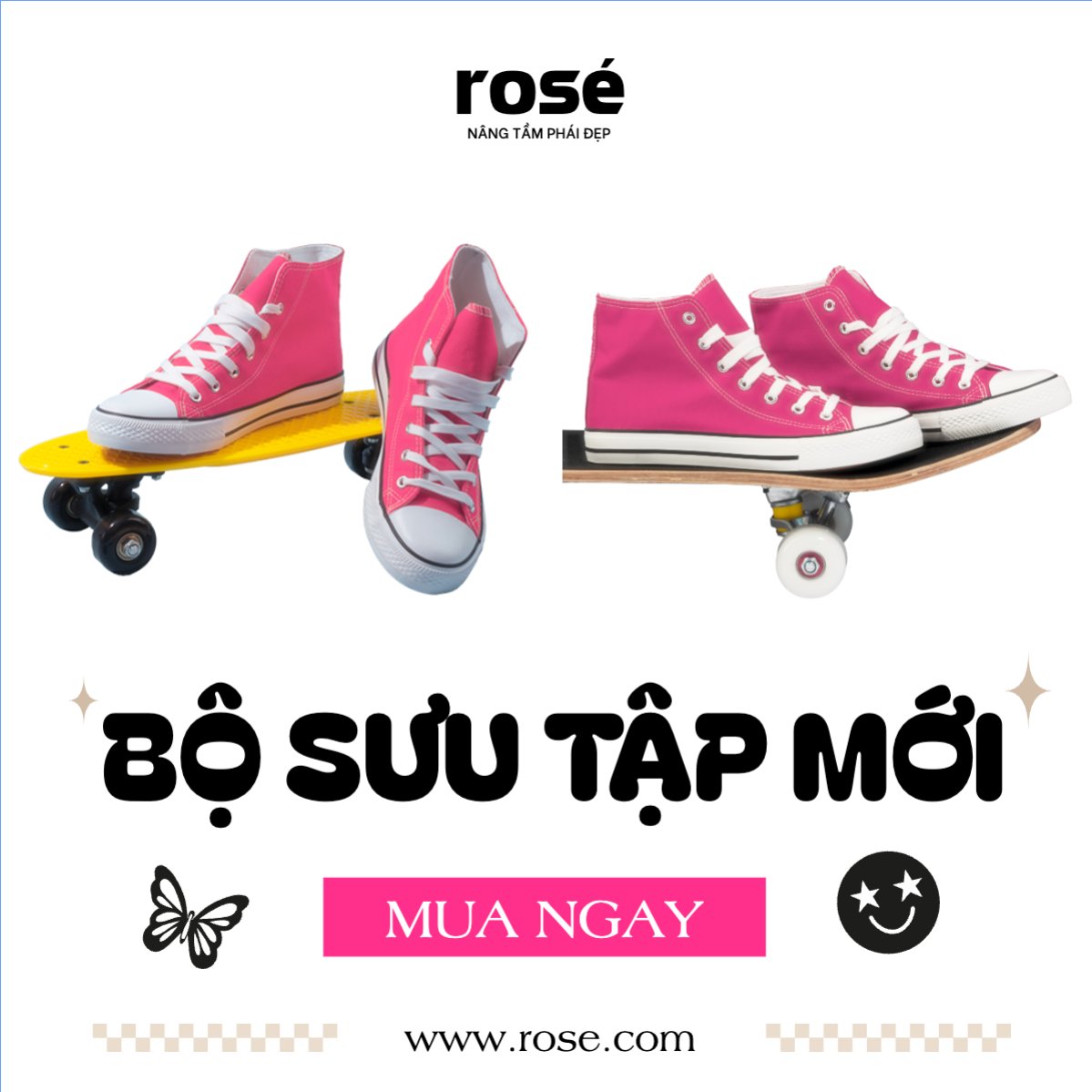Mẫu Bài post MXH vuông Fashion, thời trang, quần áo, trang phục, shoes, giày, sneaker — LayerPic