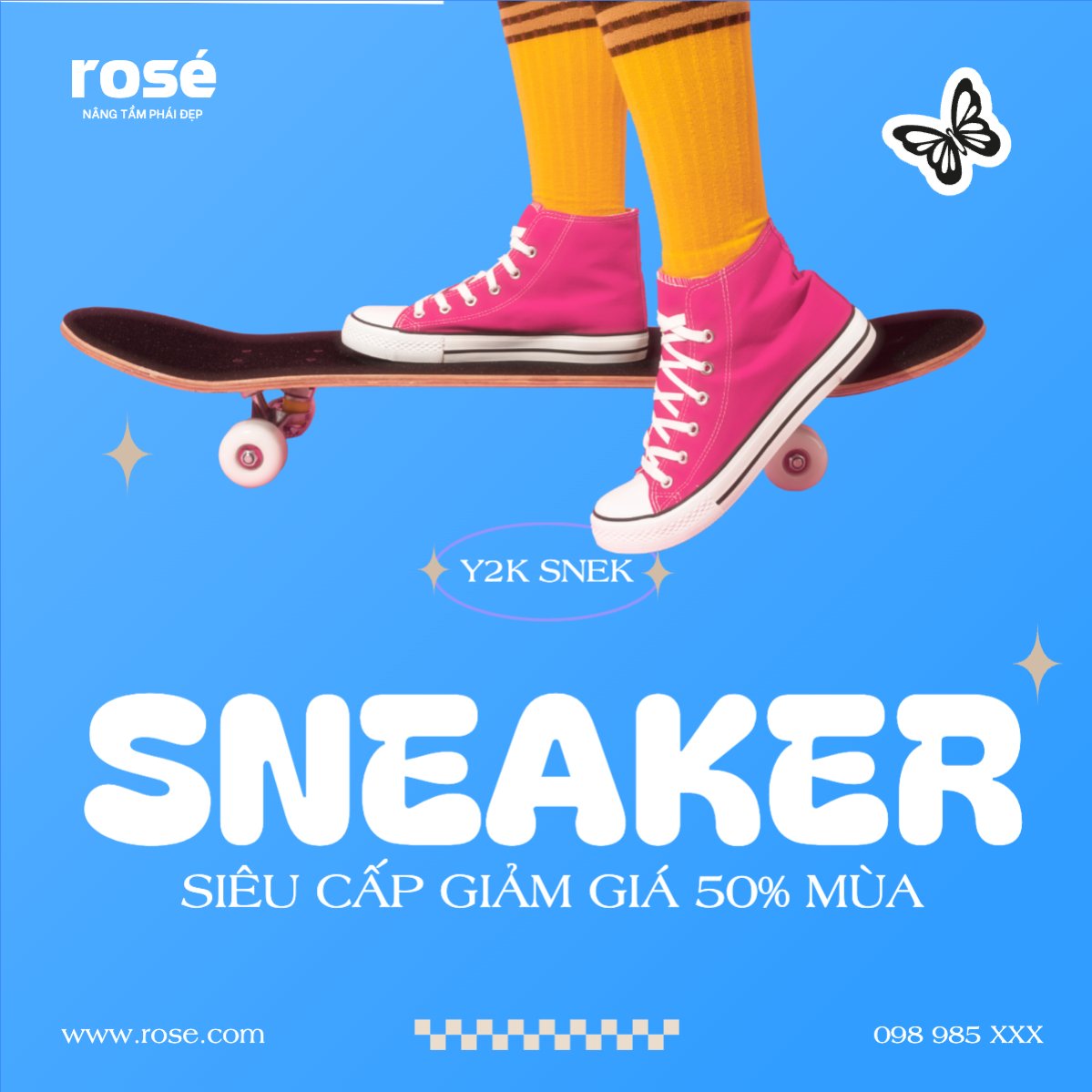 Mẫu Bài post MXH vuông Fashion, thời trang, quần áo, trang phục, shoes, giày, sneaker — LayerPic