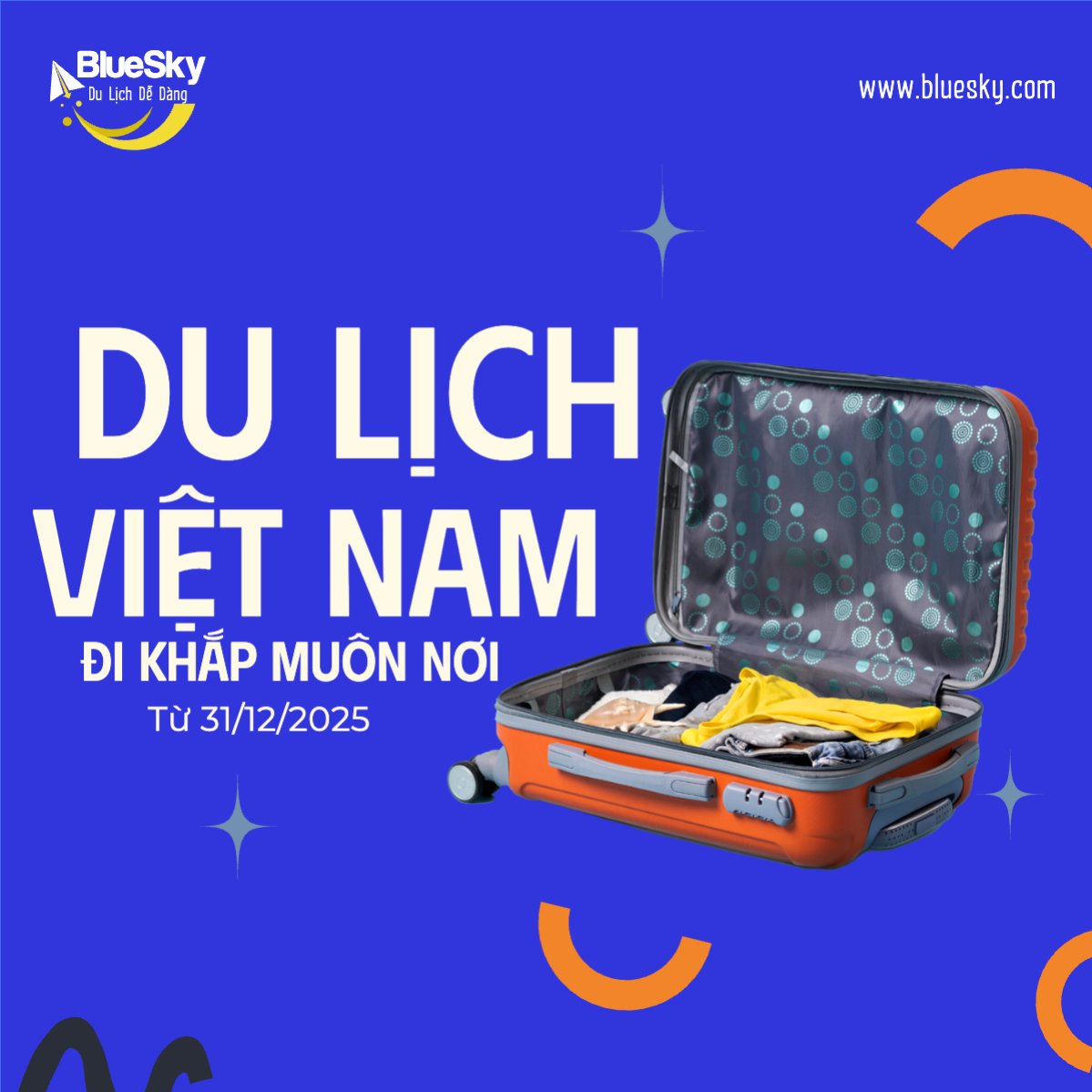 Mẫu Bài post MXH vuông Du lịch, travel, tourism, trải nghiệm, khám phá — LayerPic