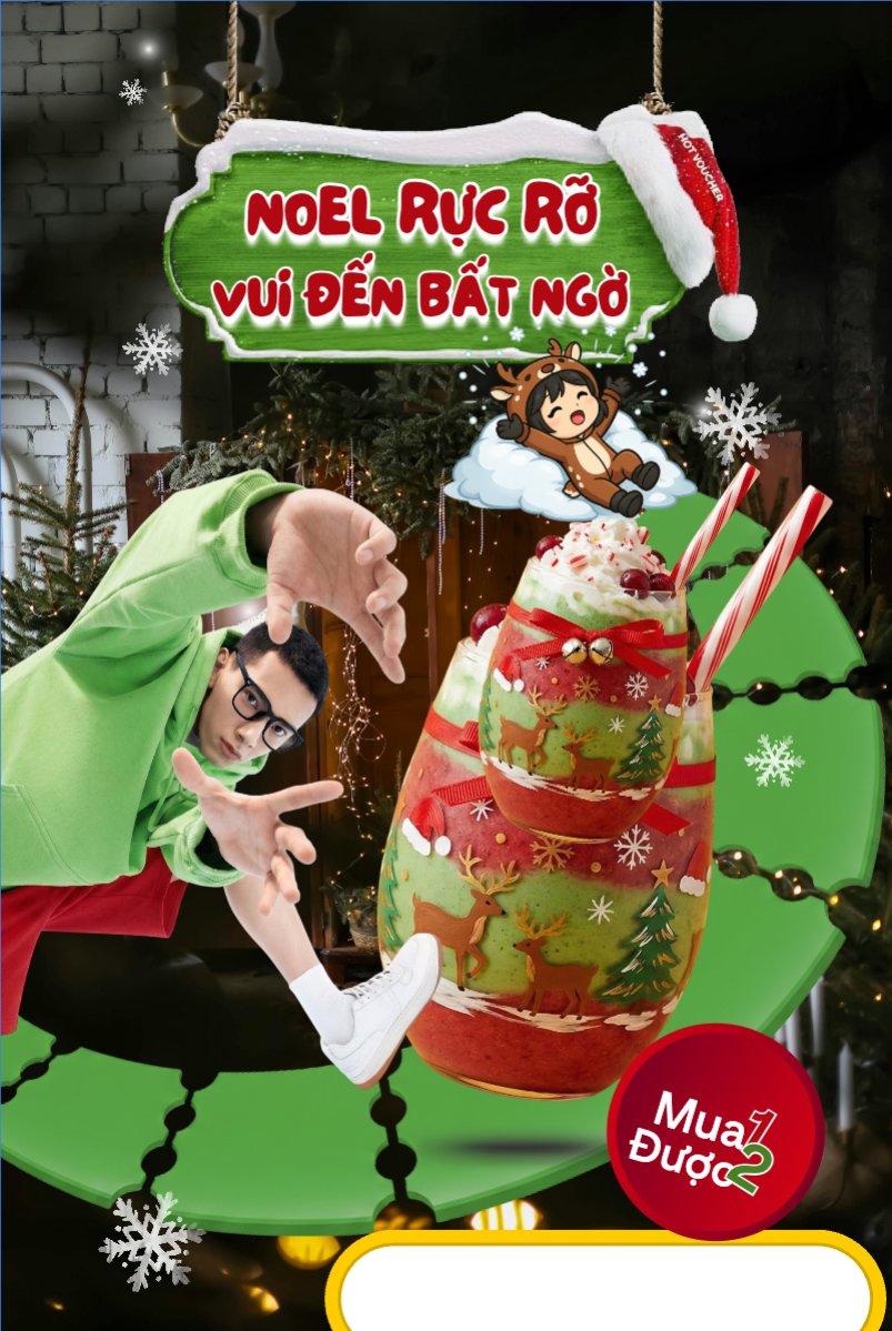 Mẫu Bài post MXH dọc Noel rực rỡ vui đến bất ngờ — LayerPic