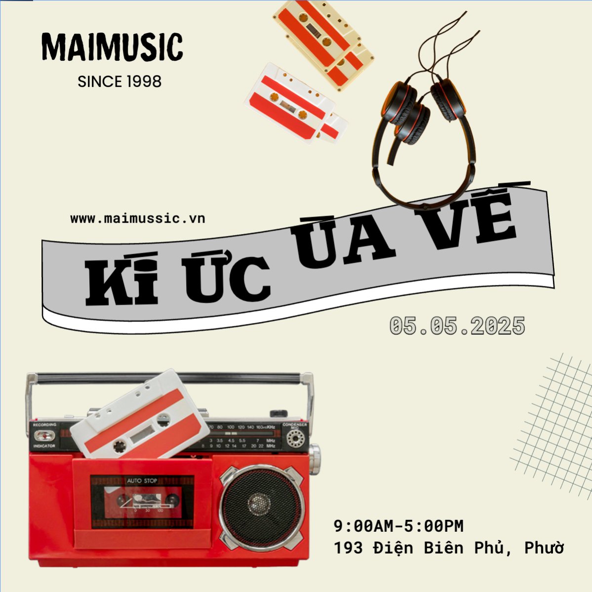 Mẫu Bài post MXH vuông Sự kiện, event, chương trình, sale, giải trí, entertainment,âm nhạc, music — LayerPic