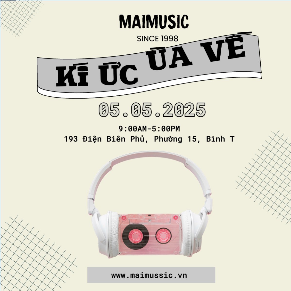 Mẫu Bài post MXH vuông Sự kiện, event, chương trình, sale, giải trí, entertainment,âm nhạc, music — LayerPic