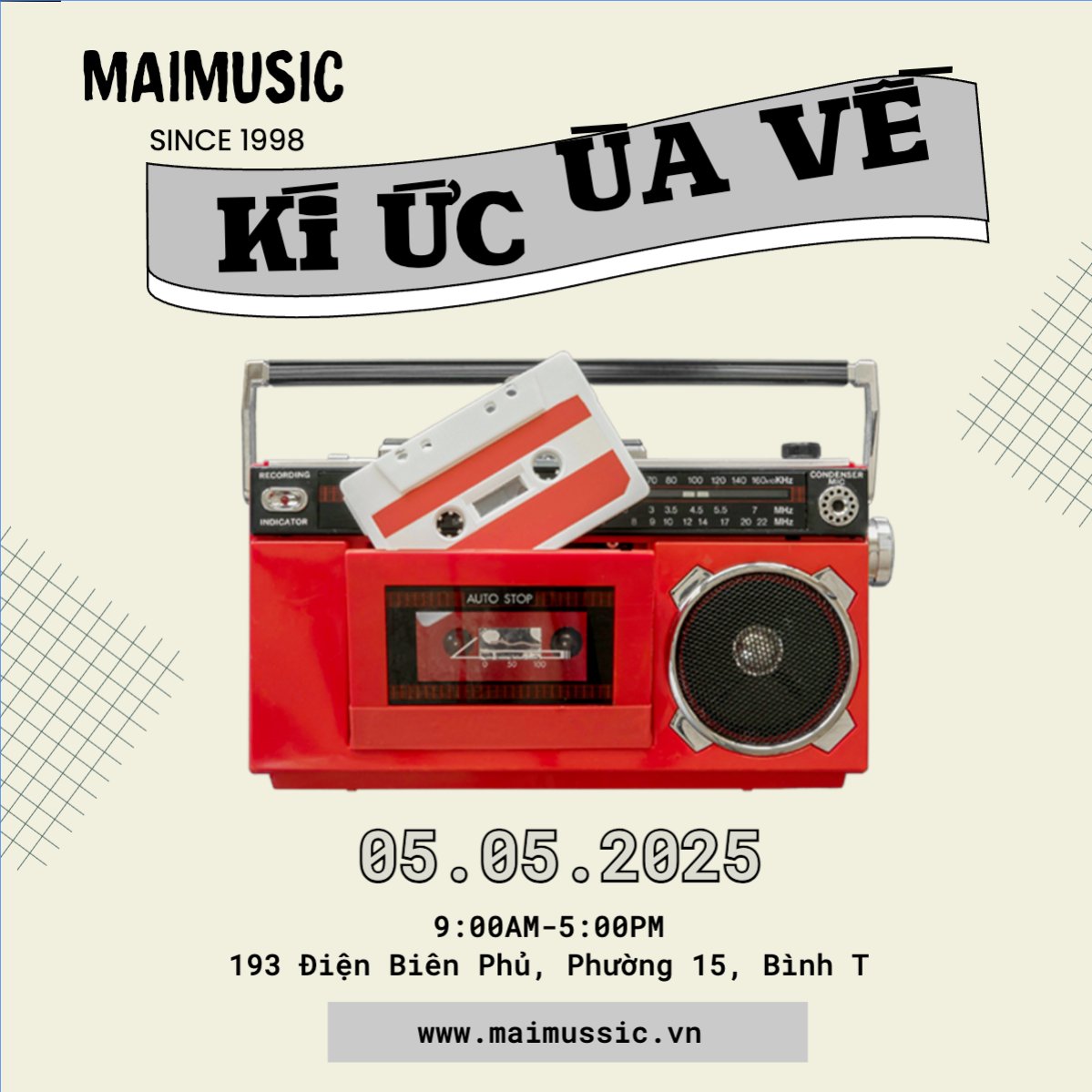 Mẫu Bài post MXH vuông Sự kiện, event, chương trình, sale, giải trí, entertainment,âm nhạc, music — LayerPic