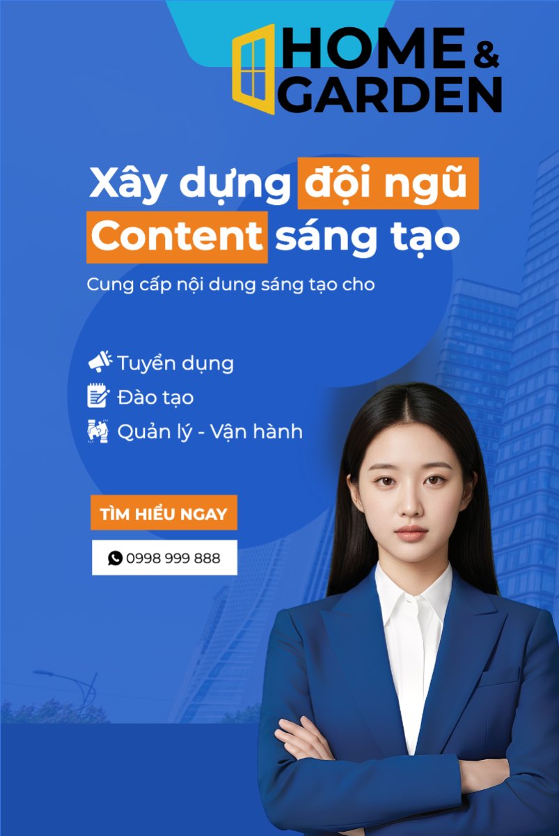 Mẫu Bài post MXH dọc Xây dựng đội ngũ Content sáng tạo — LayerPic