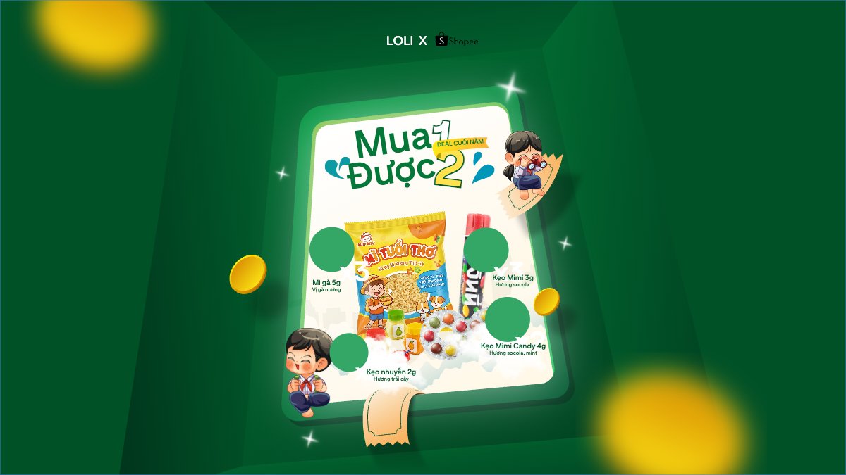 Mẫu Bài post MXH (16:9) Mua 1 được 2 săn sale cuối năm — LayerPic