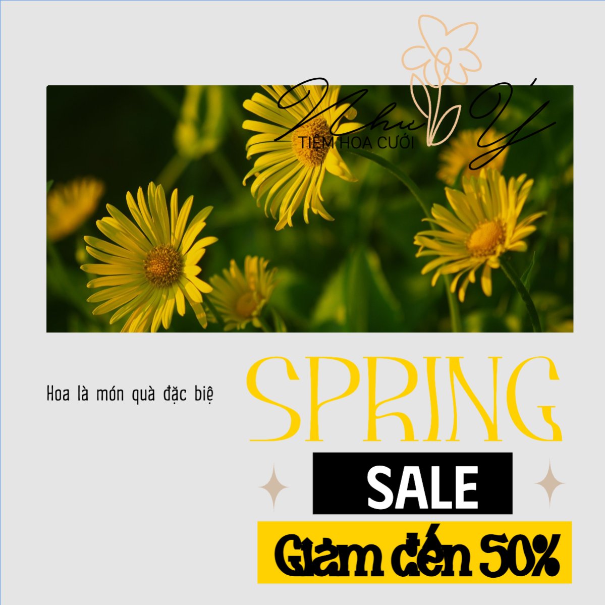 Mẫu Bài post MXH vuông Nông sản, agricultural, farm, flower shop, cửa hàng hoa — LayerPic