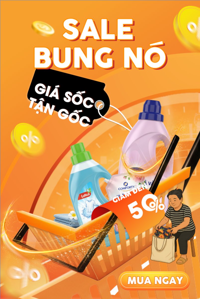 Mẫu Bài post MXH dọc Sale bung nóc — LayerPic