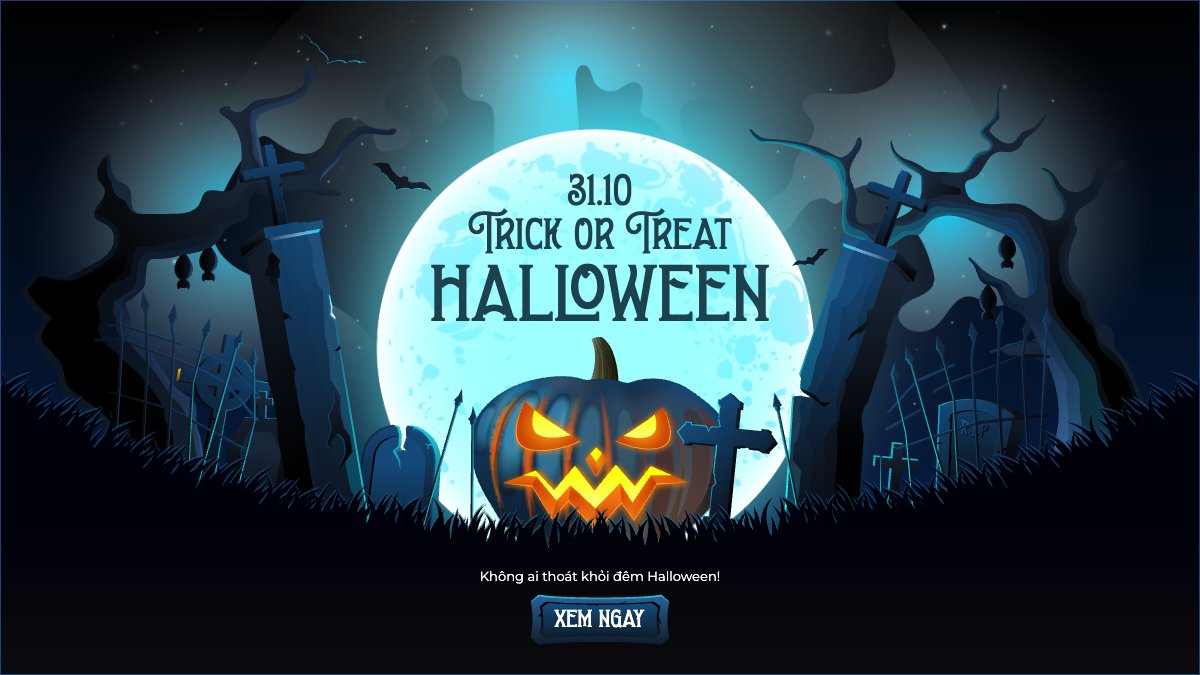 Mẫu Bài post MXH (16:9) Halloween, lễ hội ma quái, sự kiện, event, lễ hội ma quái, lễ hội, festival, hiện đại, modern — LayerPic